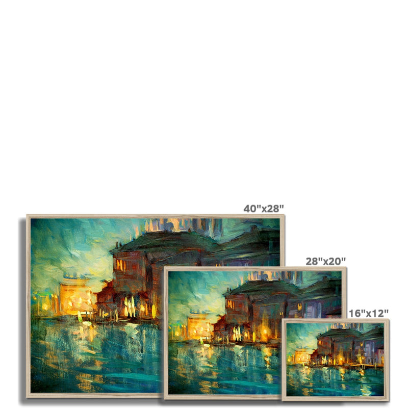 The City Waters Framed Print