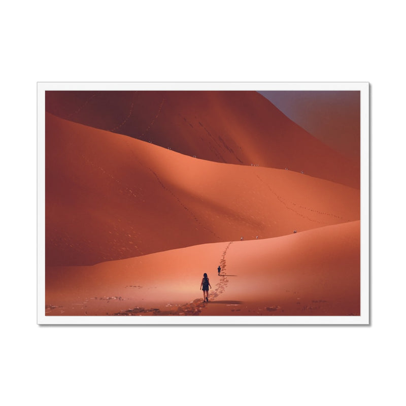 The Journey Ahead Framed Print