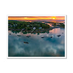 Porpoise Harbor Framed Print