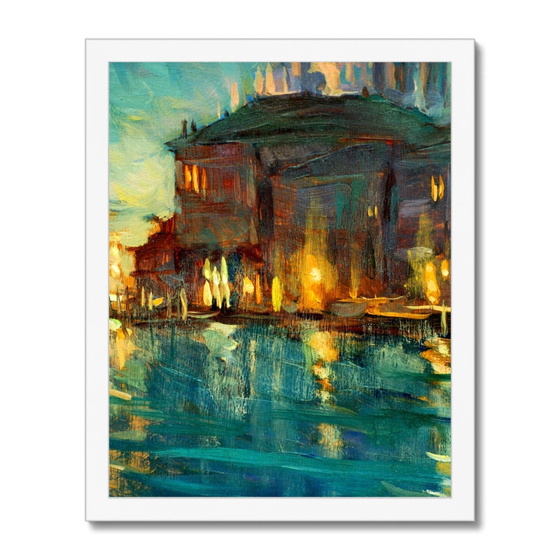 The City Waters Framed Print