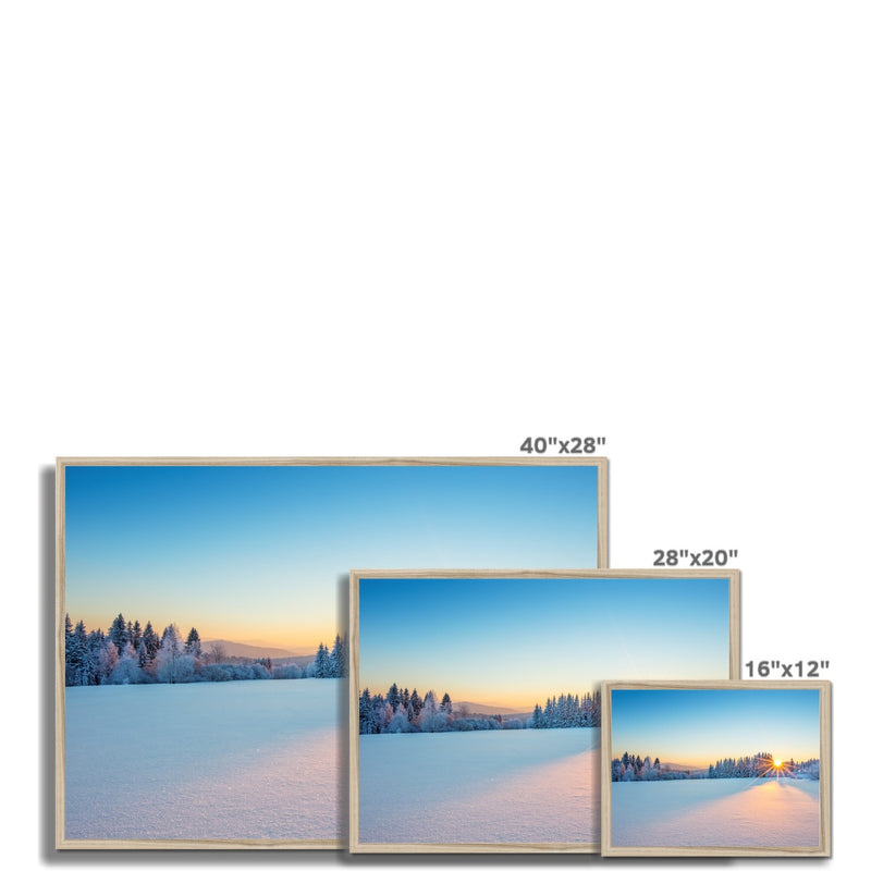 Winter Sunrise Framed Print