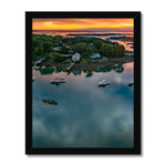 Porpoise Harbor Framed Print