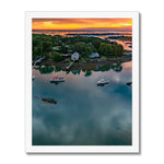 Porpoise Harbor Framed Print