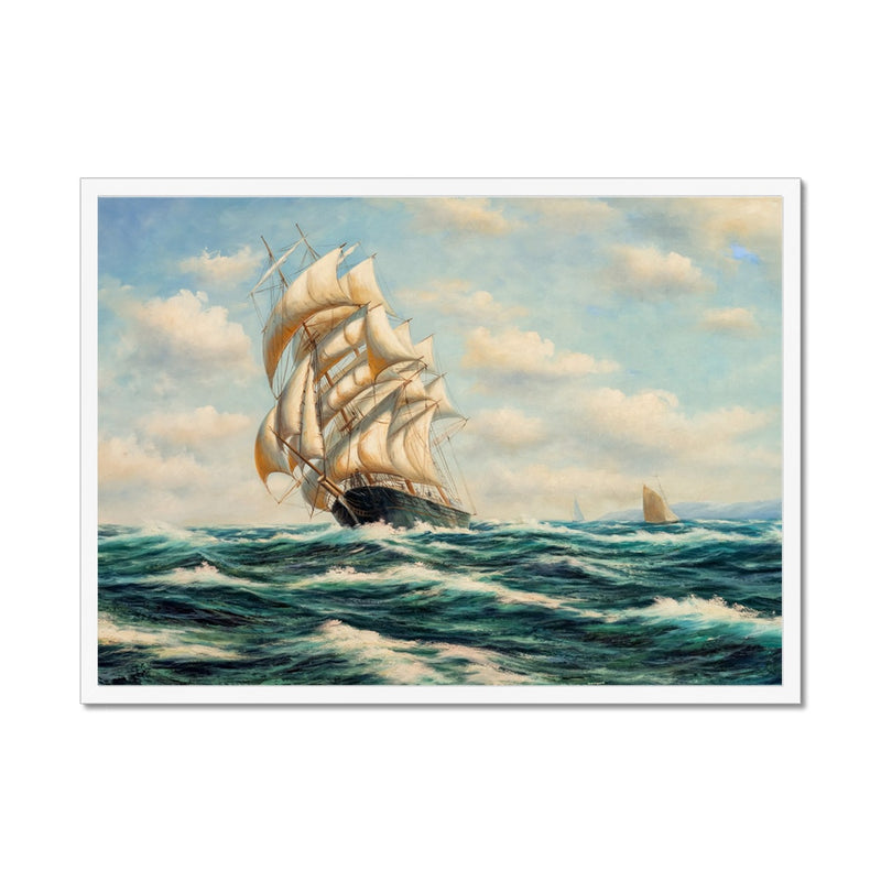 The Sea Ahead Framed Print