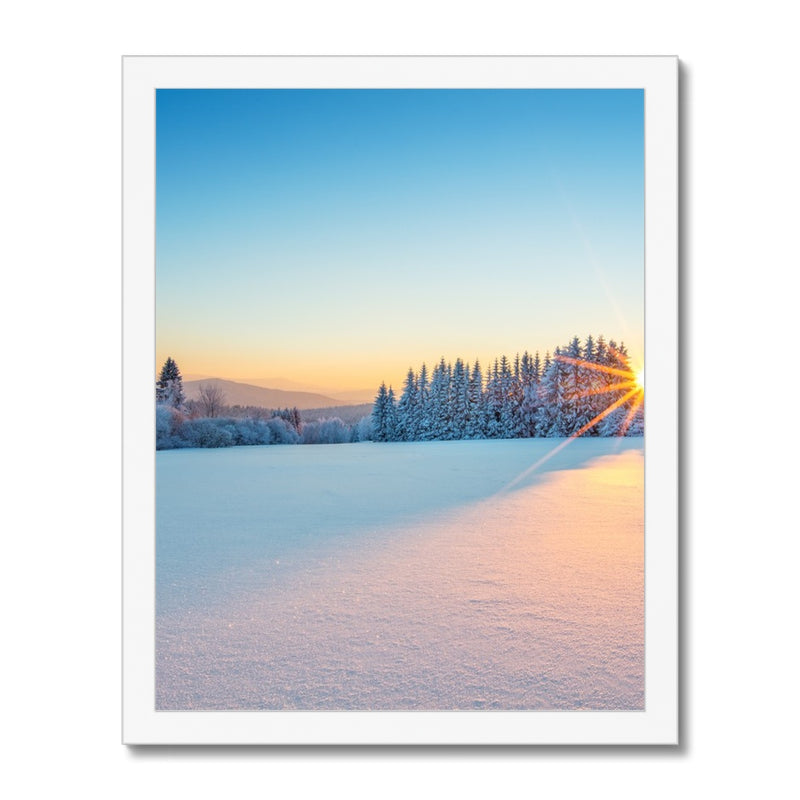 Winter Sunrise Framed Print