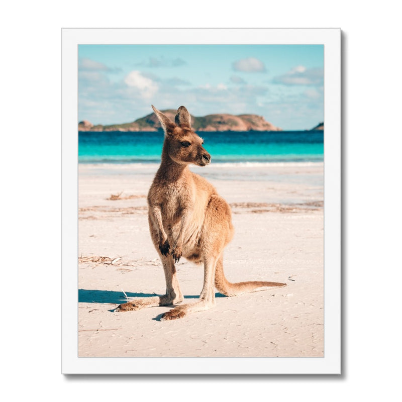 Beach Hopper Framed Print