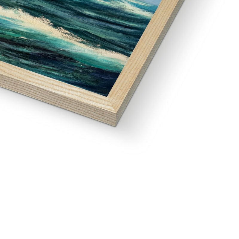 The Sea Ahead Framed Print