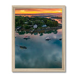 Porpoise Harbor Framed Print