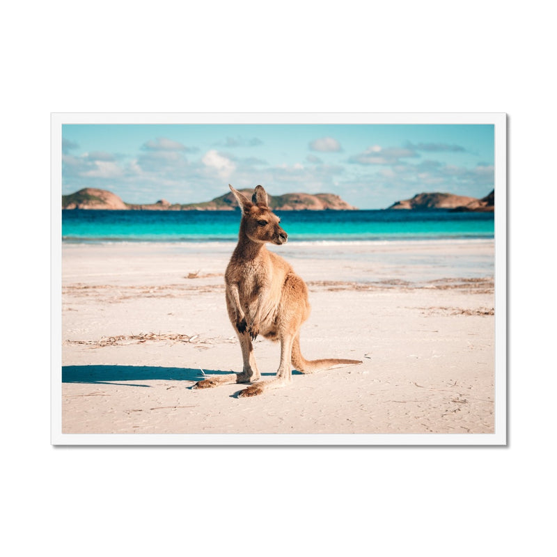 Beach Hopper Framed Print