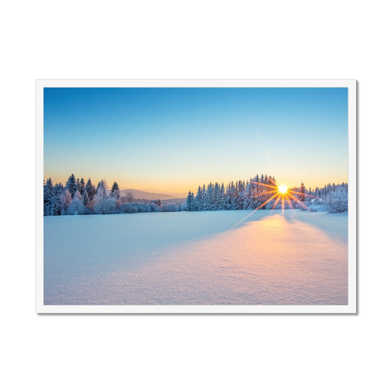 Winter Sunrise Framed Print